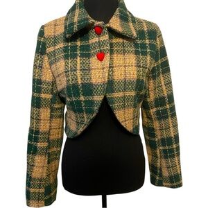 Super cute retro stage cropped jacket